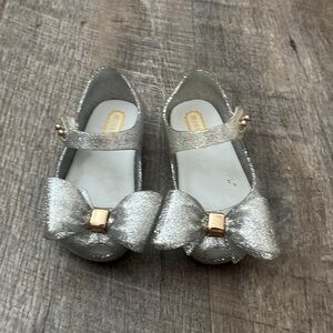 Princess Mary Jane Cloth Bow Jelly Shoes Flats